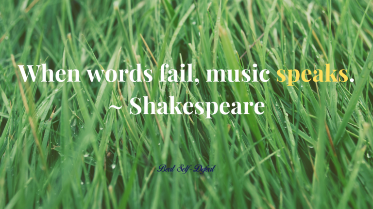 When words fail, music speaks