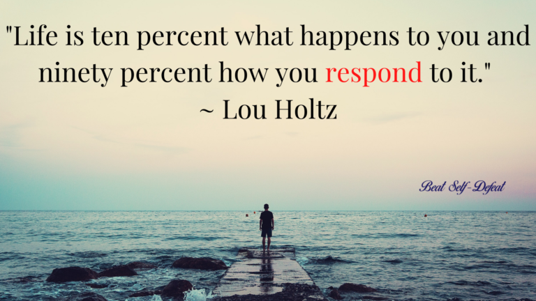 Life is ten percent Lou Holtz