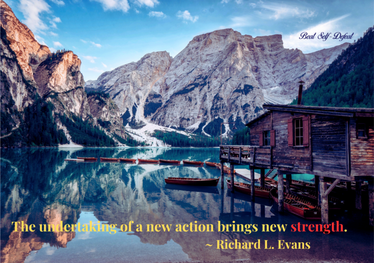 The undertaking of a new action brings new strength. _ Richard L