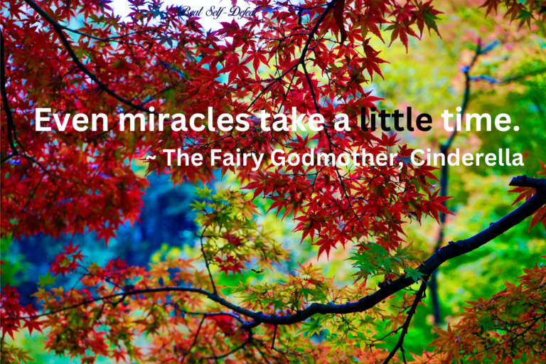 “Even miracles take a little time