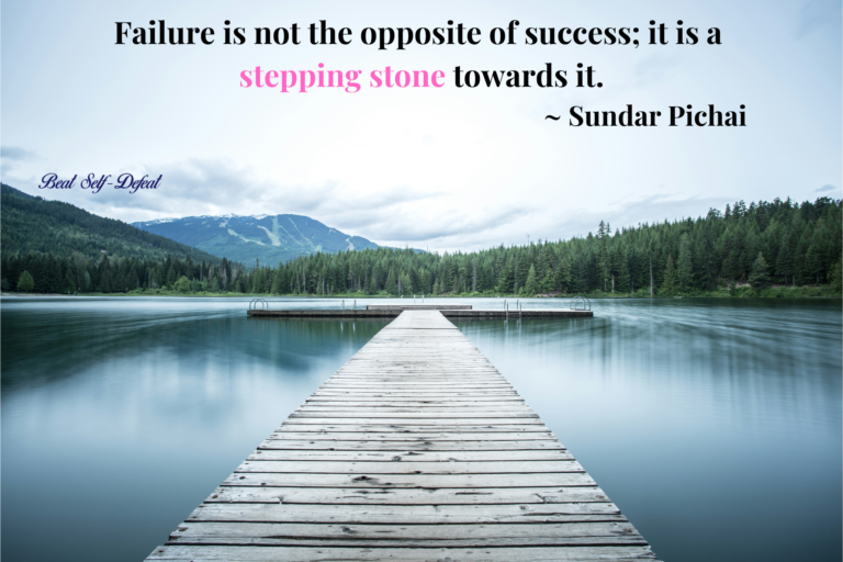 Failure is not the opposite of success; it is a stepping stone towards it