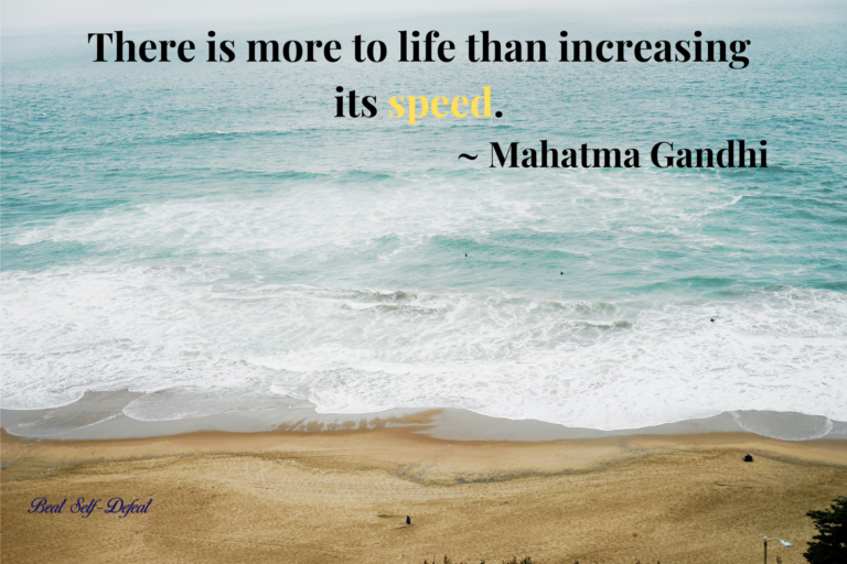 There is more to life than increasing its speed