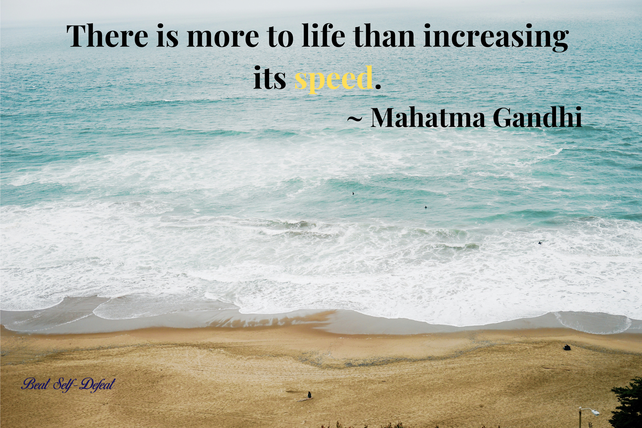 There is more to life than increasing its speed